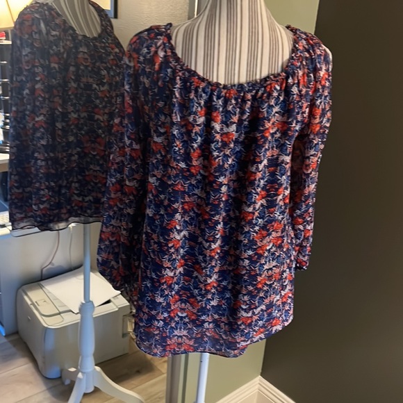 🎉1 hour sale. Sanctuary, Chantel boho off-shoulder, medium top, Anthropologie - Picture 7 of 12